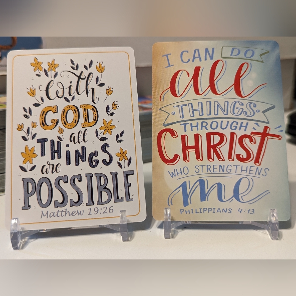 Six Inspirational Psalm and Prayer Cards